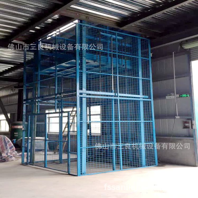 Dongguan elevator platform Electric Hydraulic pressure Factory building Huoti small-scale guide elevator Manufactor Priced Direct selling