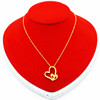 Pentagon New Copper Plated Vietnamese Shajin Love Butterfly Necklace Our Coin Gold Non -Disciplinary Women