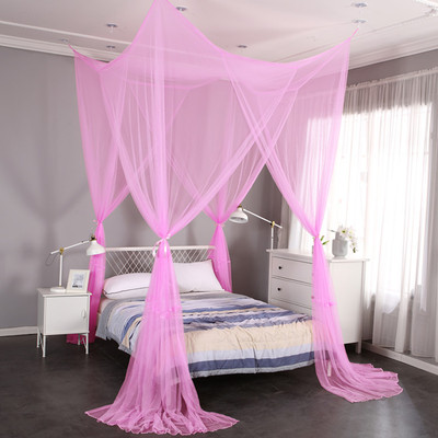 direct deal Four-door suspended ceiling square Super large Selling Home practical Mosquito net