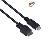 厂家直销usb3.1 type-c转micro usb3.0转接线 正反插拔1米数据线