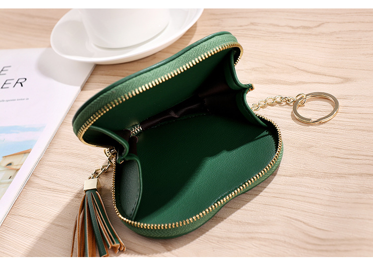 Women's Solid Color Pu Leather Zipper Coin Purses display picture 2