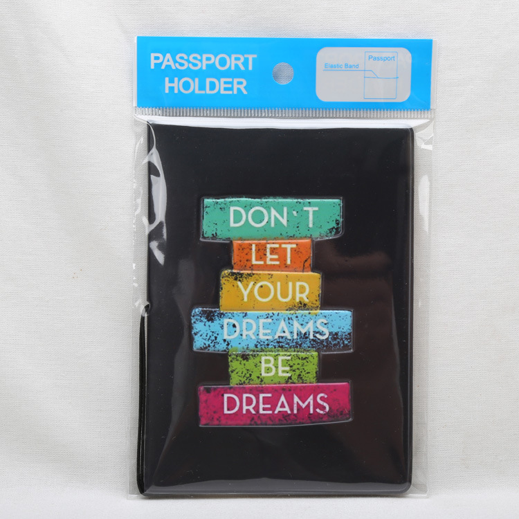 Unisex Basic Letter Pu Leather Passport Holders display picture 1