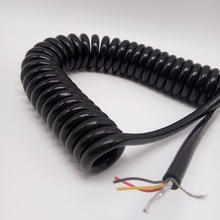 廣東7芯汽車拖鏈螺旋彈簧線生產廠家直銷可定制電線拖鏈電纜