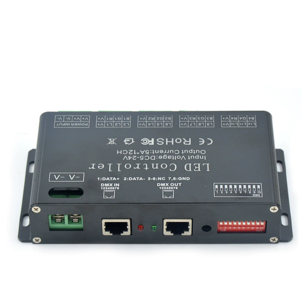Декодер постоянного напряжения DMX 12 каналов 1DMX управление многоканальным DMX контроллер DMX декодер