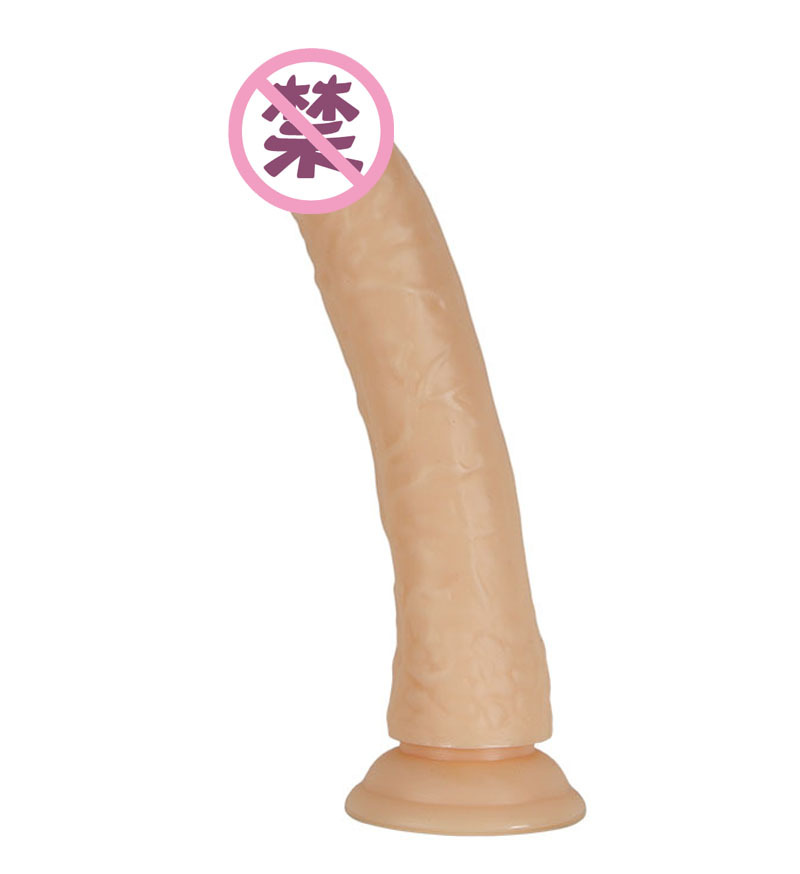 Dildo con ventosa sexy JJPVC, dispositivo de masturbación femenina con forma de pene, producto para adultos de venta caliente en el comercio exterior.