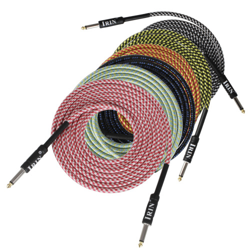 IRIN guitar cable 3 meters 6 meters 10 meters musical instrument cable electric box bass audio cable braided noise reduction cable