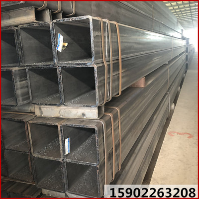 批发天津大规格厚壁方管方矩管厂家Q345定尺加工定做镀锌方通500|ru