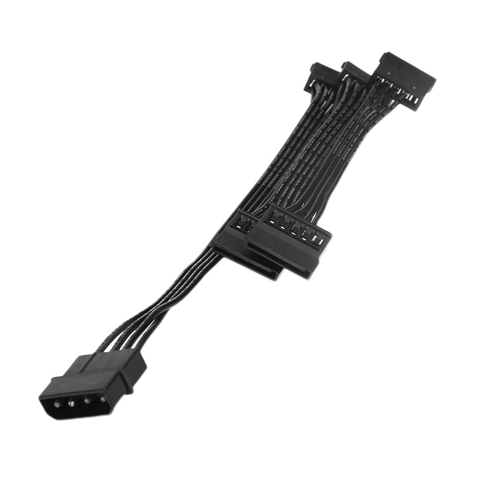 4Pin IDE Molex to 5-Port 15Pin SATA