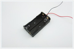 Section 2, No. 5, Black, without a lid, 3V battery holder, plastic battery case with wires, compatible with standard No. 5 dry batteries