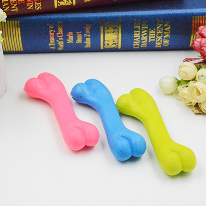 Molares para mascotas de hueso pequeño gato y perro TPR juguete de goma suave entrenamiento resistente a mordeduras juguete para mascotas juguete ventas directas de la fábrica