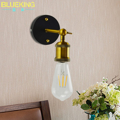 亚马逊热卖家居灯具 欧式复古铁艺小壁灯玄关卫生间装饰镜前灯|ms