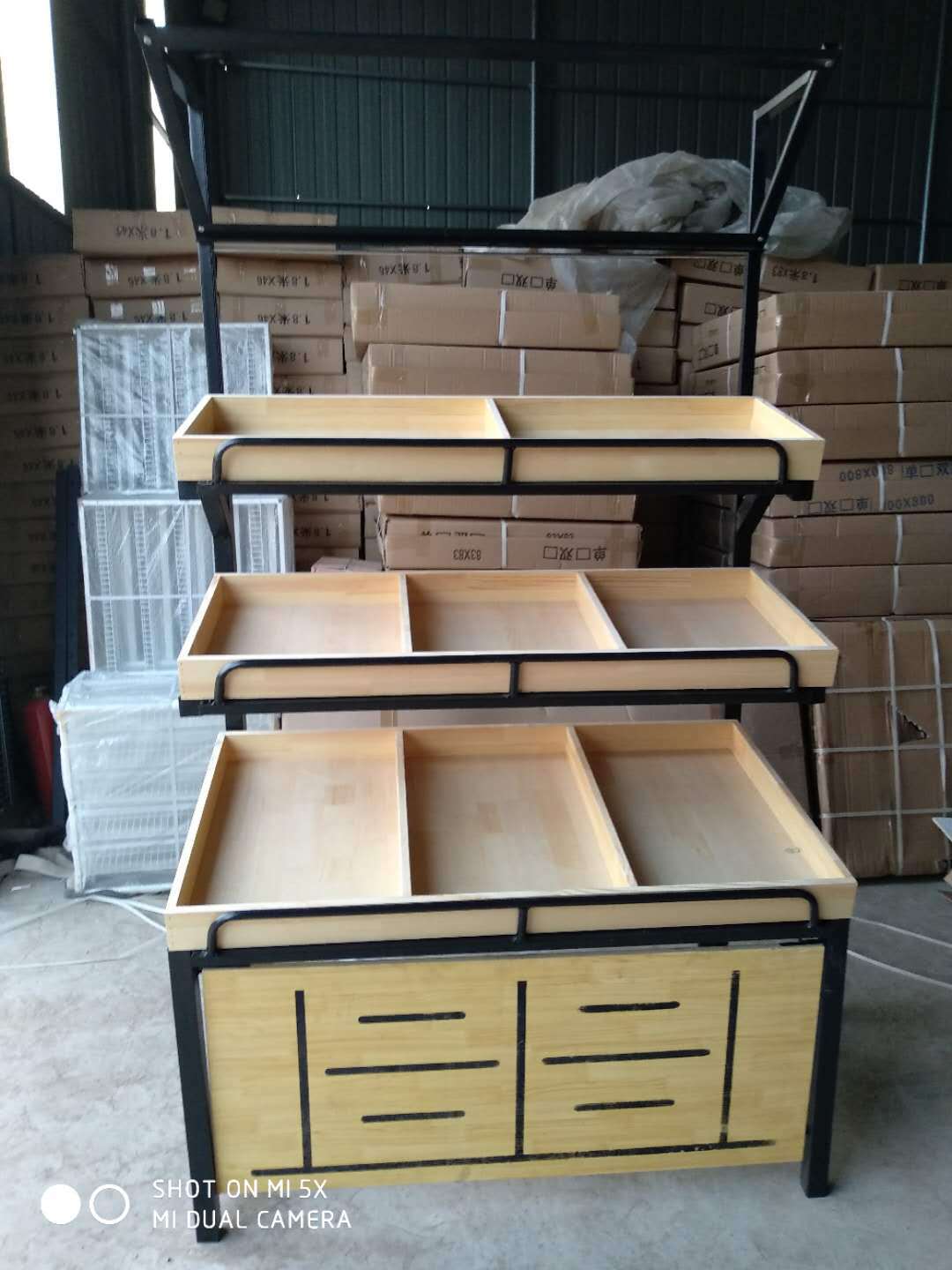 厂家批发超市展示架水果货架木质多层货架蔬菜架子超市货架可订货