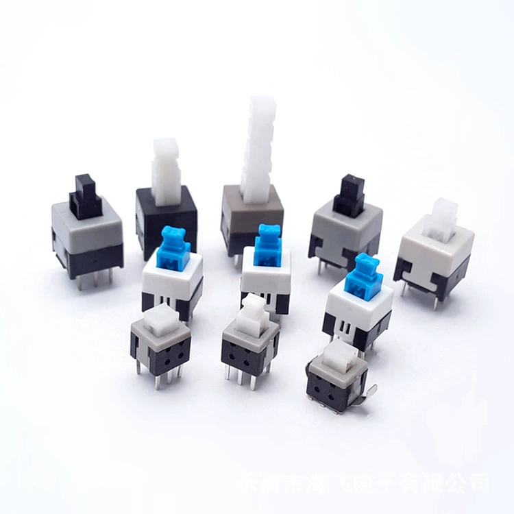 Поставьте одиночный переключатель строки 7*7 двойника строки Само-запирая, переключатель кнопки, переключатель возврата, само-запирая переключатель 6 футов