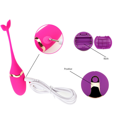 Adult USB charging wireless tadpole small whale remote control vibrator fish tail vibrator couple's fun vibrator Leya