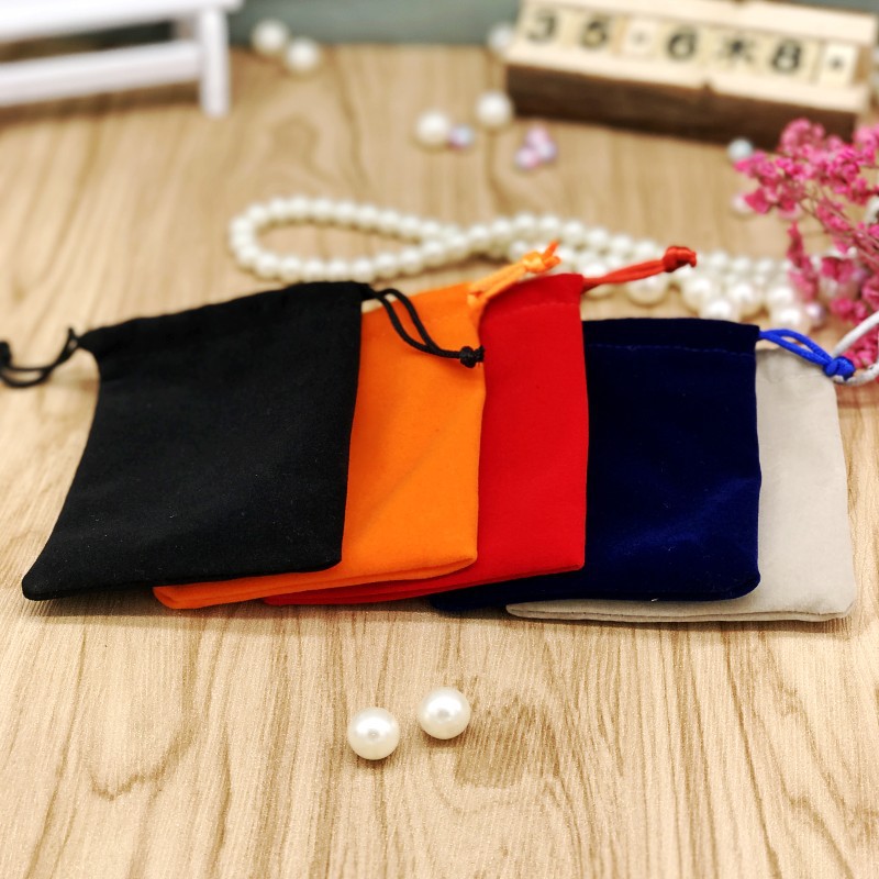 首饰袋移动电源绒布袋包装袋珠宝首饰收纳袋可爱束口小布袋供应