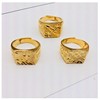 Brass jewelry, accessory, square fashionable ring, wholesale