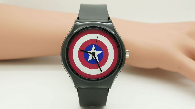 Factory direct supply Black large dial student fashion watch quartz men's and women's watch Korean simple gift watch