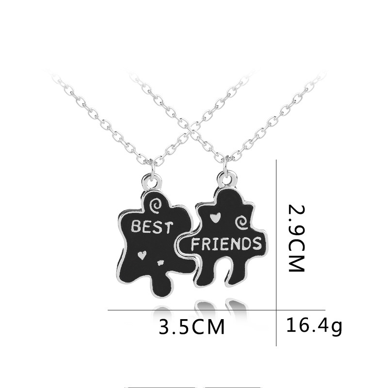 Explosions Chain Geometric Puzzle Good Friends Necklace Jewelry Wholesale Nihaojewelry display picture 14