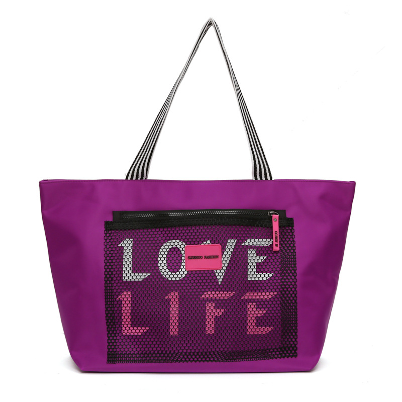 Autumn New Korean Super Large Capacity Women's Bag Waterproof Trendy Leisure Travel Bag Women's Wet and Dry Separation_voghion.com