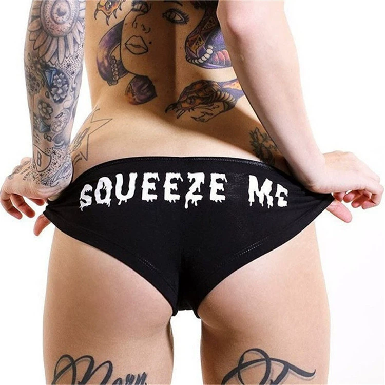 Женские сексуальные шортами- hipster, европейский стиль, лето, принт Yes Daddy/Squeeze Me, XS–XL