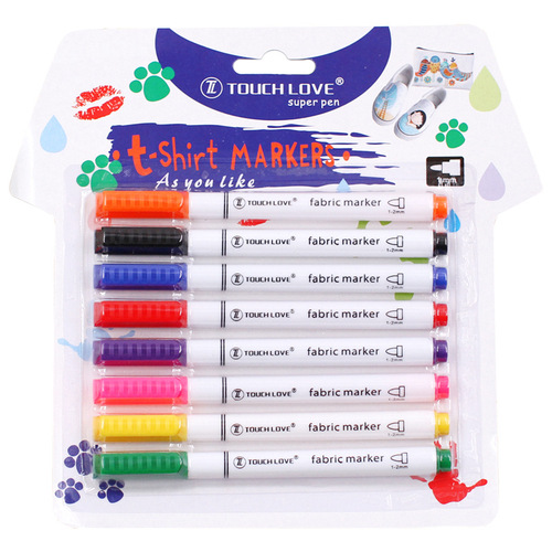 Cloth paint brush, cloth painting pen, clothes painting, washable textile pigment graffiti pen, children's DIY set T-shirt pen