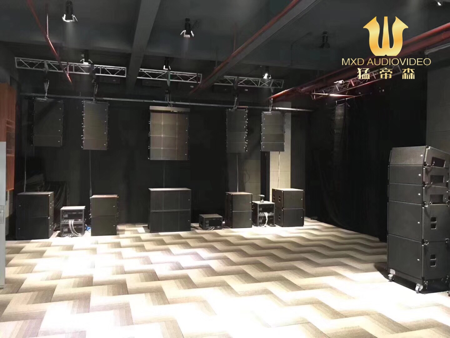 展览厅演出舞台音乐会舞台演出音响配置 会议家庭音响套装供应