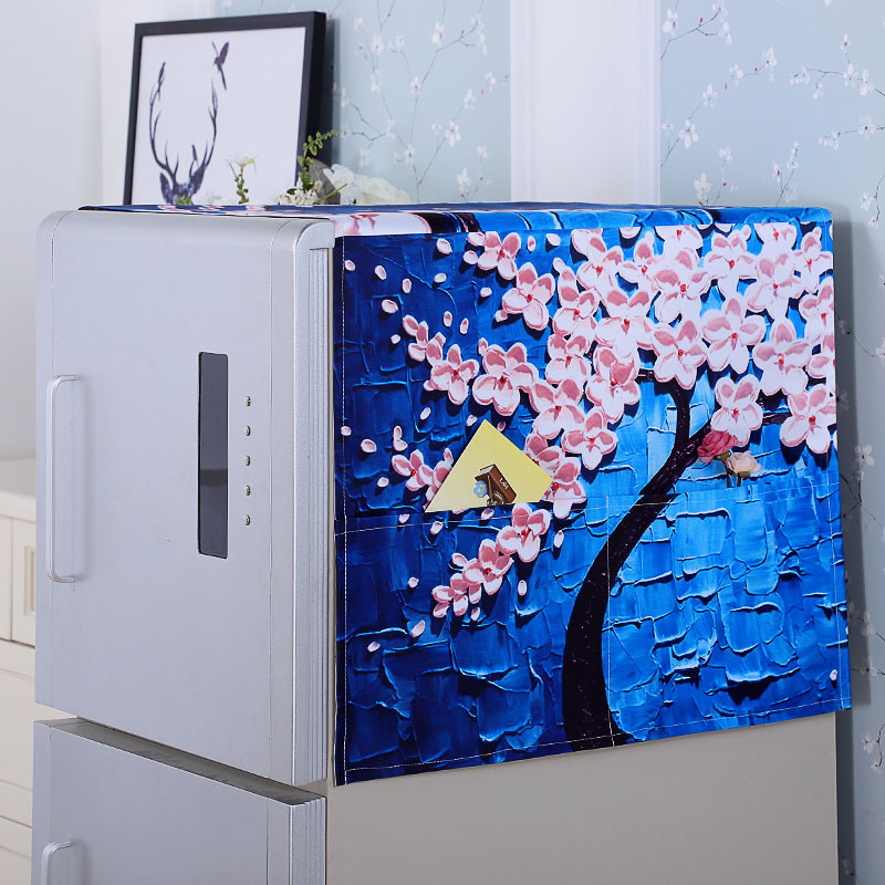 厂家直销冰箱巾防尘罩盖巾数码印花欢迎咨询