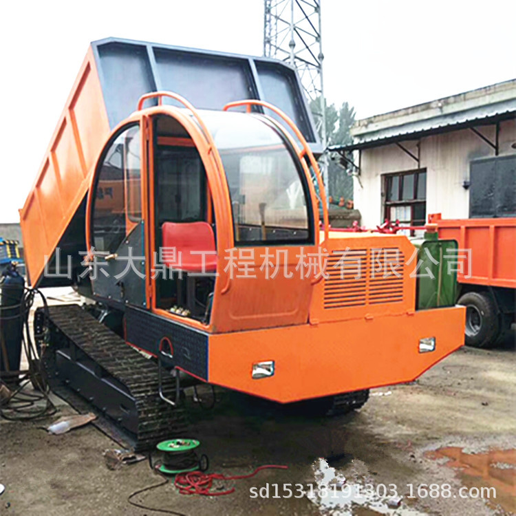 7吨钢制履带运输车随车吊 大型钢制履带运输车  山地履带运输车