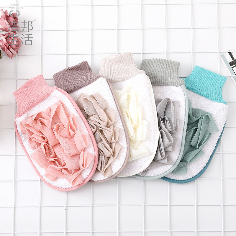 批发搓澡巾两用袖口浴花柔软亲肤澡巾沐浴手套搓泥搓背洗澡巾|ms