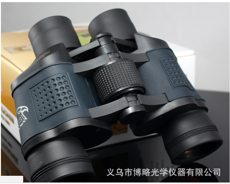 跨境专供60X60双筒带标望远镜高清双红目夜视望远镜