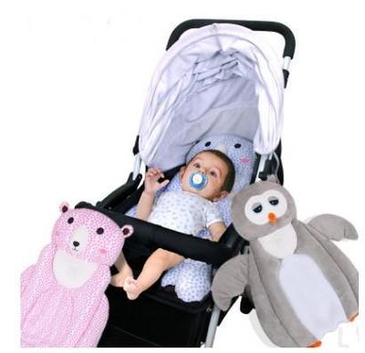 外贸可爱创意小熊企鹅透气婴儿定型睡垫旅行便携靠垫多功能枕