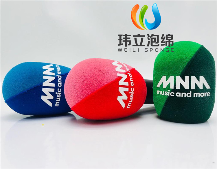 电视台植绒海绵话筒套 高密度麦克风防风海绵罩