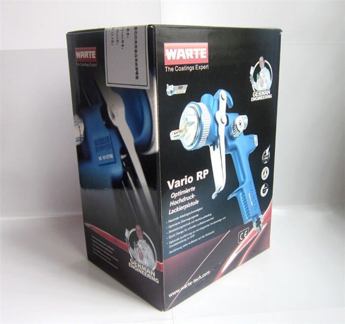 汽车油漆喷枪1000B4000b高雾化上壶家具喷漆枪瓦而特蓝色经典喷枪