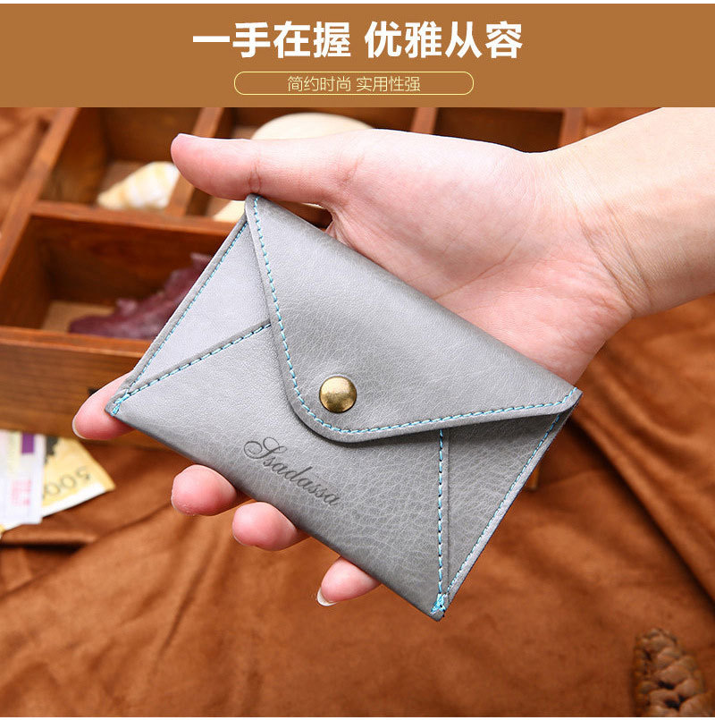 Koreanische Version Der Pu-ledertasche, Gefrostete Geldbörse, Ultra Dünne Personal Isierte Visitenkarte Karten Tasche, Kreativer Stil, Yiwu Fabrik Großhandel Anpassung display picture 12