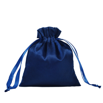 Manufactor customized Reflective Satin Satin Cloth bag Drawstring Beam port jewelry gift Packaging bag Silk like Satin