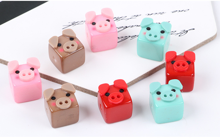 وتوزع حقائب الأطفال (DYY) في شكل أزهار مكعكة من نوع الخنازير الصغيرة، في شكل أزرار صغيرة detail image 9