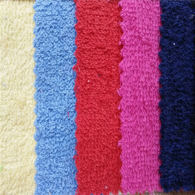 现货梭织双面全棉毛巾布 纯棉毛巾布 服装鞋帽玩具家居家纺毛巾布|ru