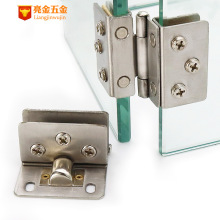 不锈钢玻璃合页 免开孔玻璃门铰链 酒柜展示柜合页 橱窗玻璃门夹