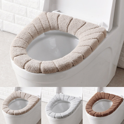 Manufactor thickening keep warm Toilet mat Toilet seat Toilet lid cover keep warm knitting Potty sets Toilet mat