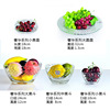 Italian vidivi high white white material glass fruit fighting home supplies fruit plate luxury series salad bowl thickened
