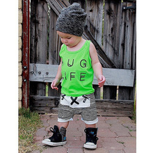 INS爆款 三岁男童夏装宝宝休闲短裤子条纹哈伦裤 一件代发