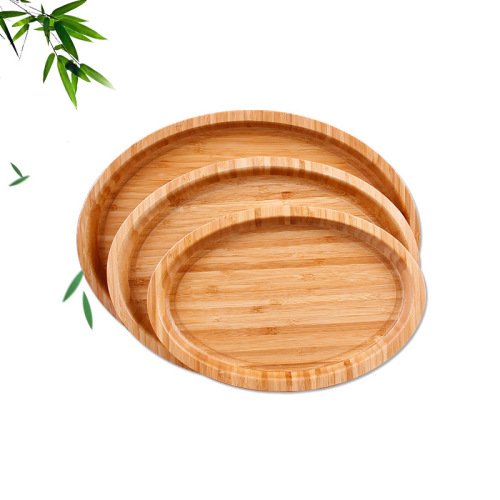 Factory direct supply Chinese oval bamboo tray household large and small multifunctional fruit tray bread dinner tray wholesale