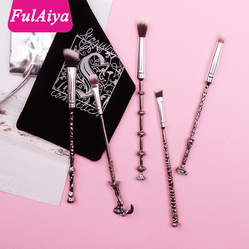 現貨哈利波特的5支眼影刷化妝刷金屬柄小櫻美妝工具套裝