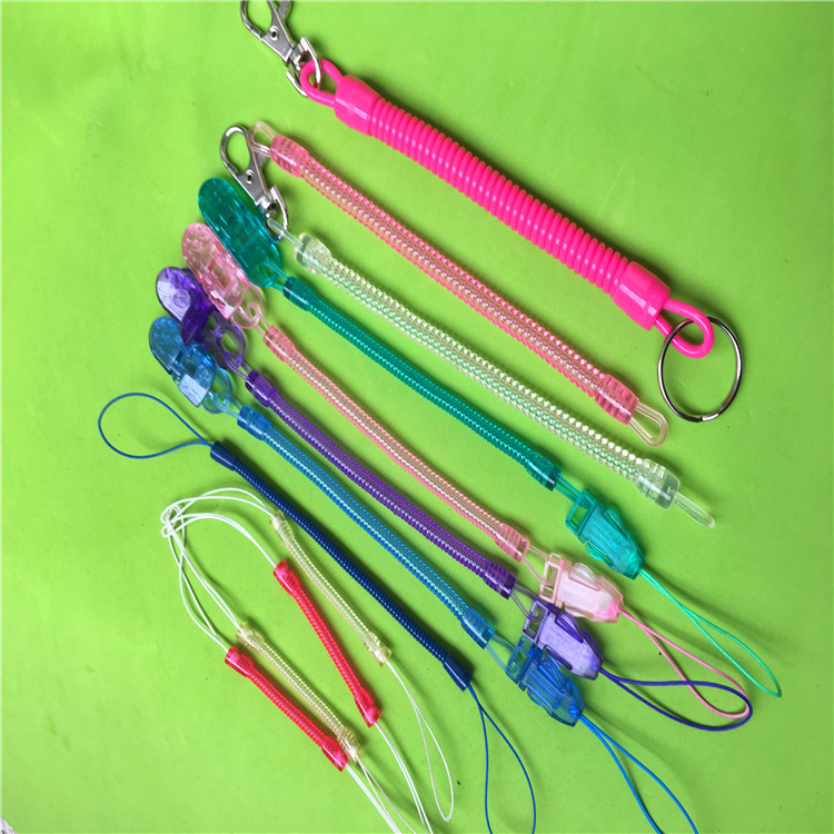 塑料弹簧塑胶弹簧弹簧绳环保材质挂件链条绳礼品饰品用失手绳