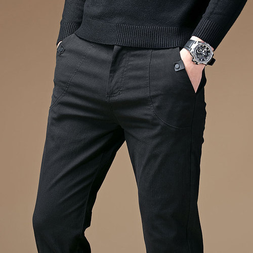 Main Promoted Men's Casual Pants Men's Pants Men's Korean Style Trendy 2020 New Slim Straight Leg Pants Men's Small Foot Pants