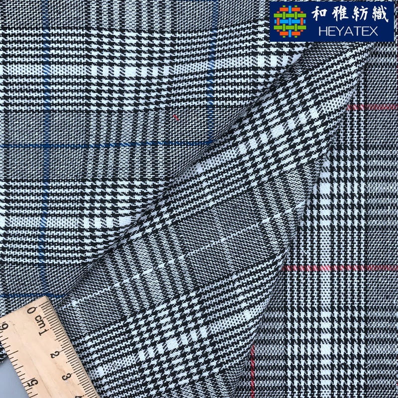 涤棉混纺色织复古千鸟格 40余款格型 鞋帽衬衫流行面料 现货H4579