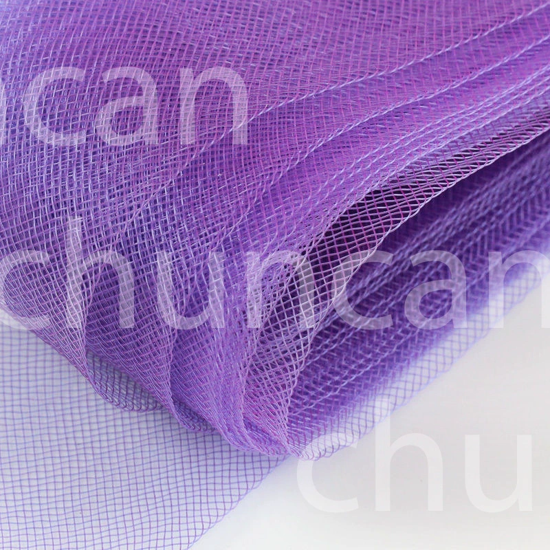 4cm elastic stretch mesh with horsehair fishbone tulle wedding Latin dance headpiece accessory
