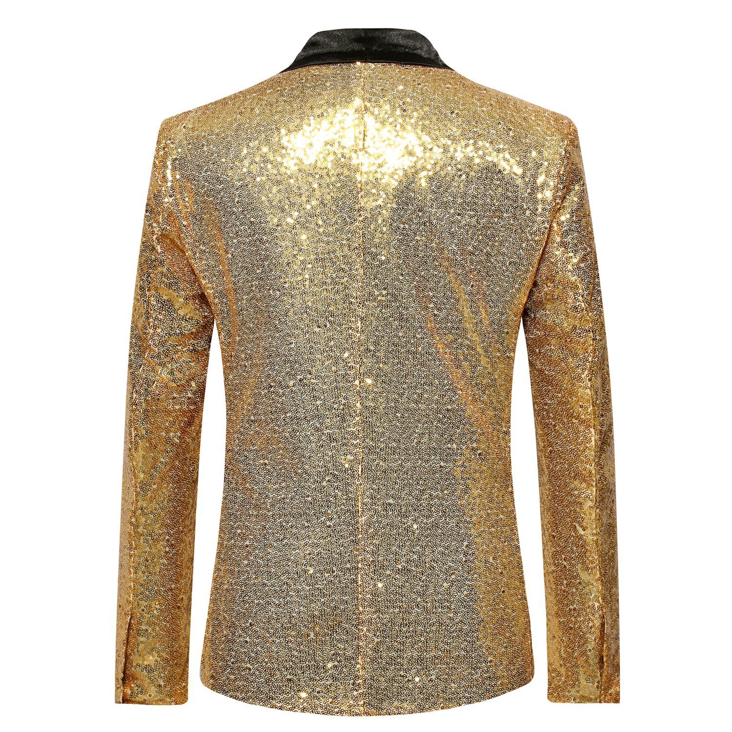 1 Abito con paillettes, abbigliamento da uomo per discoteca, presentatore, presentatore, giacca da studio, taglia europea, all'ingrosso_voghion.com