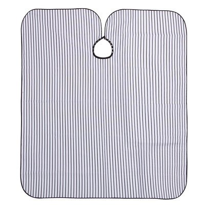 纨媚理发围布超细条纹复古欧美油头清洁沙龙剪发护防水围裙工具