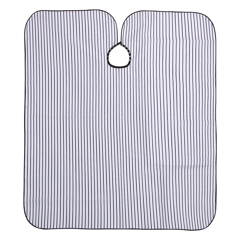 纨媚理发围布超细条纹复古欧美油头清洁沙龙剪发护防水围裙工具